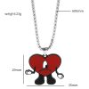 Red Color Rabbit Bad Bunny Pendant Necklace Metal Alloy Popular Hip Hop Singer Fans Gift Collares 2 - Bad Bunny Store