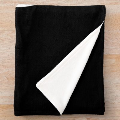 Bad Bunny Oasis Logo (White On Black) Throw Blanket Official Bad Bunny Merch