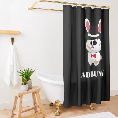 Bad Bunny Mafia Shower Curtain Official Bad Bunny Merch