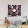 Kawaii Bad Bunny In Cyberpunk City Tapestry Official Bad Bunny Merch